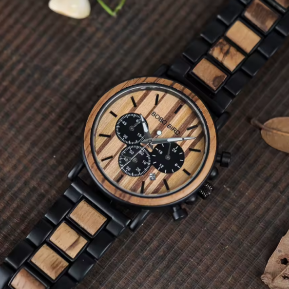 Montre BOBO BIRD en Bois 3 Yeux pour Homme