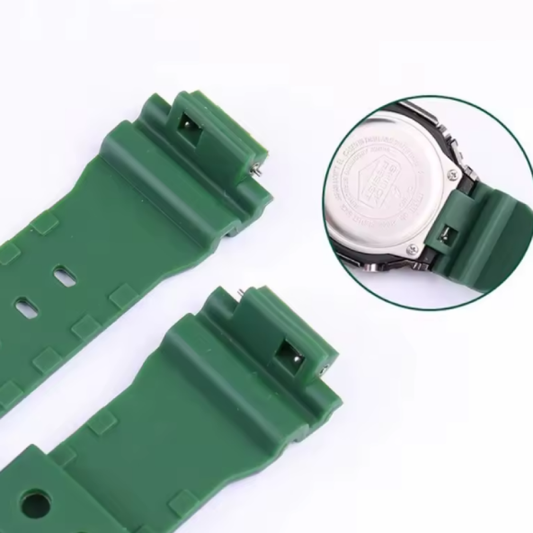 Bracelet de Montre en Caoutchouc Résine pour CASIO G-Shock GM2100 GM-5600 6900, Bracelet Homme 16mm, Ceinture d'Oreille Détachable Rapide