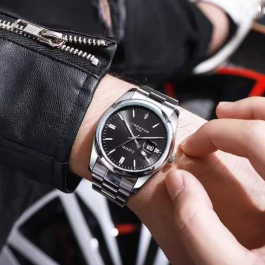 Montre-Bracelet de Luxe CHRONOS Homme Quartz