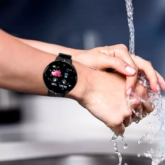 Montre Connectée D18 avec Moniteur de Fréquence Cardiaque