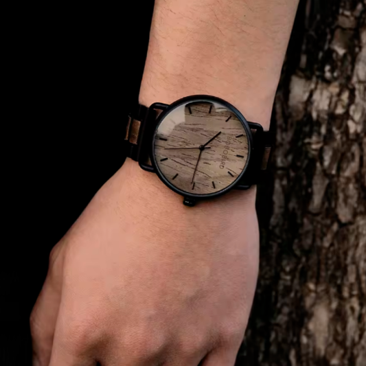 Montre BOBO BIRD Zèbre Bois pour Homme