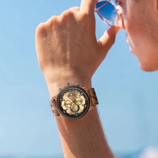 Montre en Bois de Luxe pour Homme