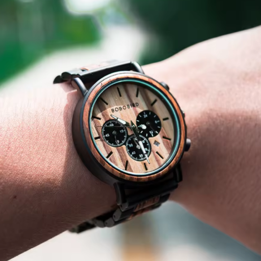Montre BOBO BIRD en Bois 3 Yeux pour Homme